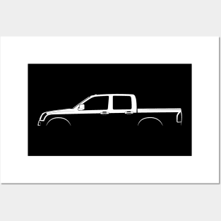 Isuzu D-Max (2002) Silhouette Posters and Art